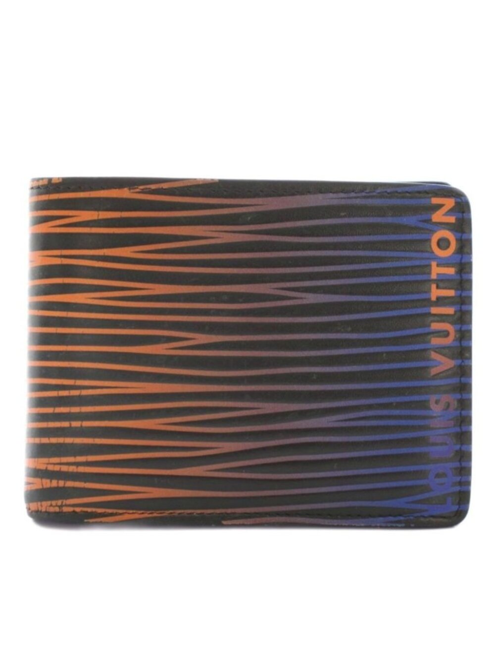 Louis Vuitton Portefeuille Slender Epi XL Bifold Wallet Leather Gradient Orange